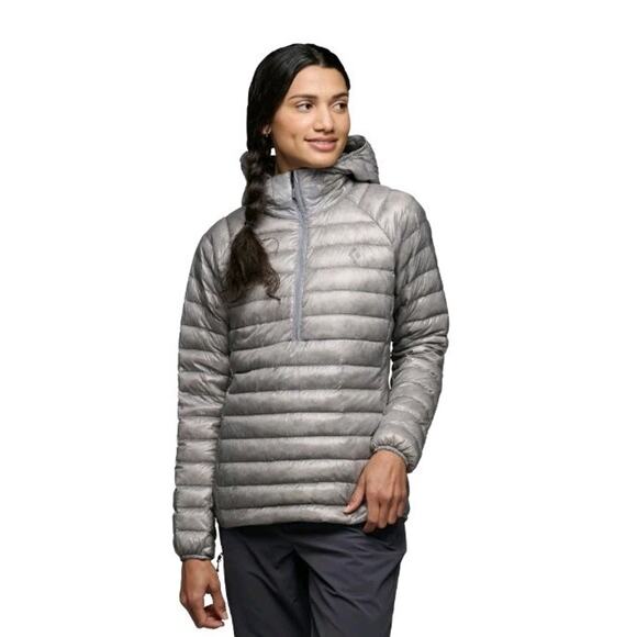 Black Diamond Deploy Down Hoody Pullover Puffer Lightweight Size M Pewter Gray - Picture 1 of 16